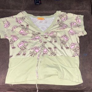 Like green Rainbow Brite tm strawberry shortcake t-shirt